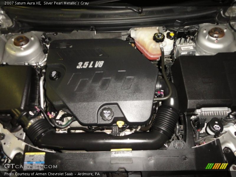 Silver Pearl Metallic / Gray 2007 Saturn Aura XE