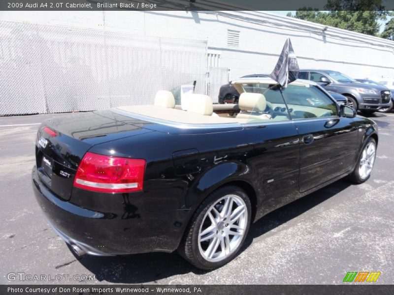 Brilliant Black / Beige 2009 Audi A4 2.0T Cabriolet