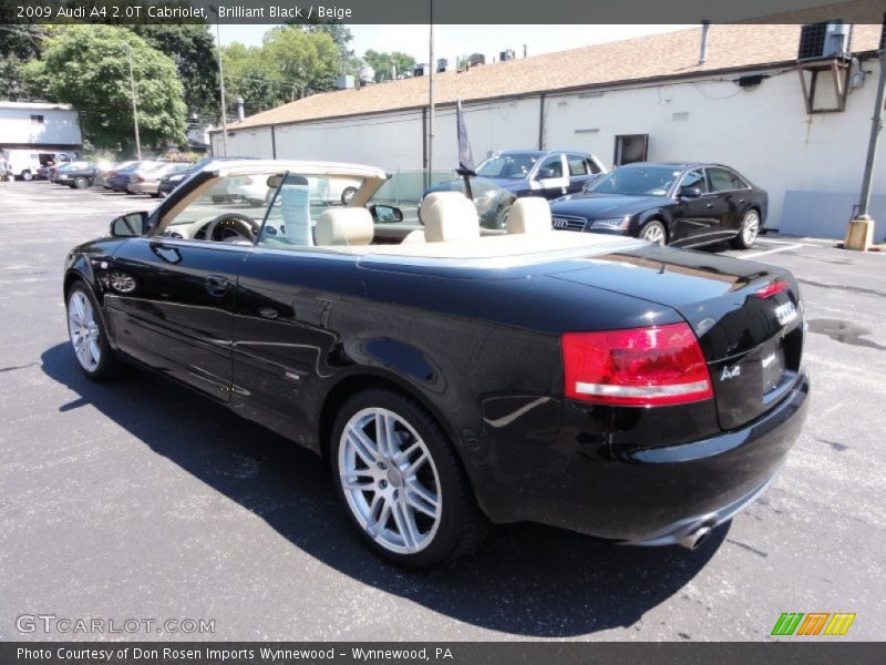 Brilliant Black / Beige 2009 Audi A4 2.0T Cabriolet