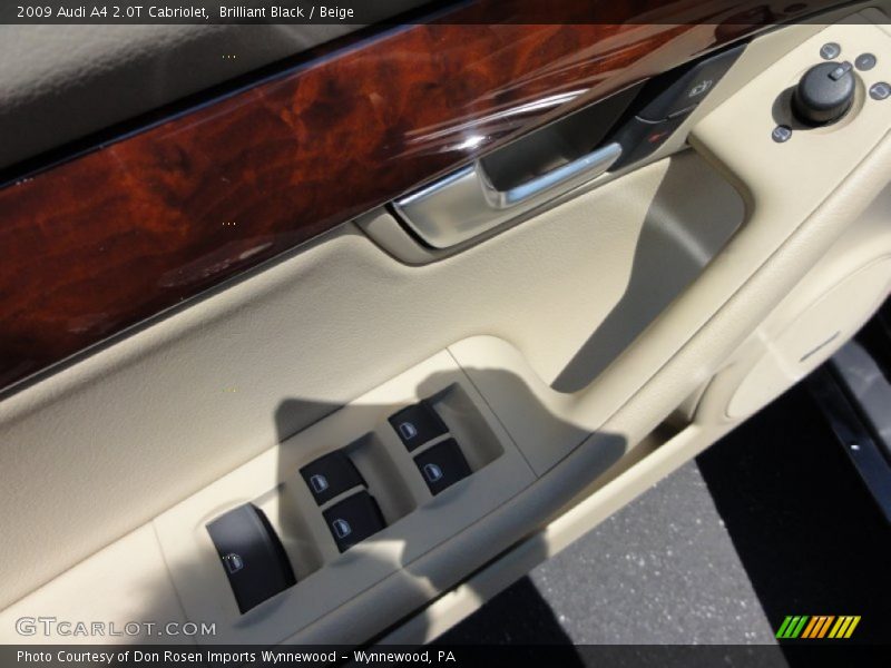 Brilliant Black / Beige 2009 Audi A4 2.0T Cabriolet