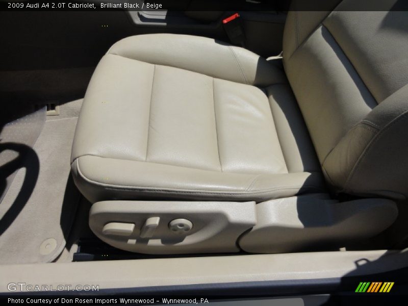 Brilliant Black / Beige 2009 Audi A4 2.0T Cabriolet