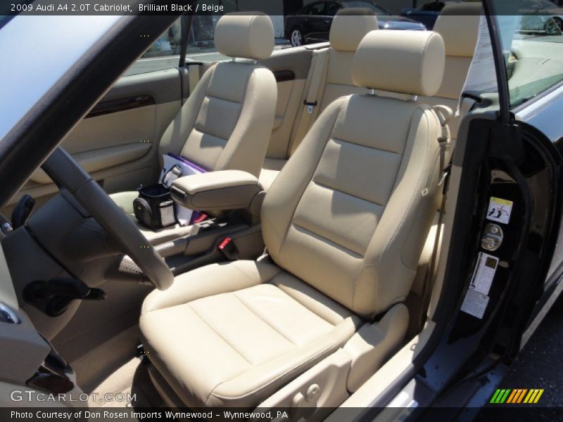  2009 A4 2.0T Cabriolet Beige Interior