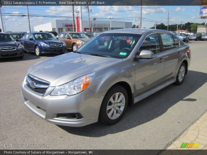 Steel Silver Metallic / Off-Black 2011 Subaru Legacy 2.5i Premium