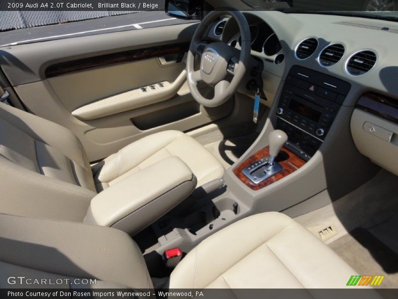 Brilliant Black / Beige 2009 Audi A4 2.0T Cabriolet