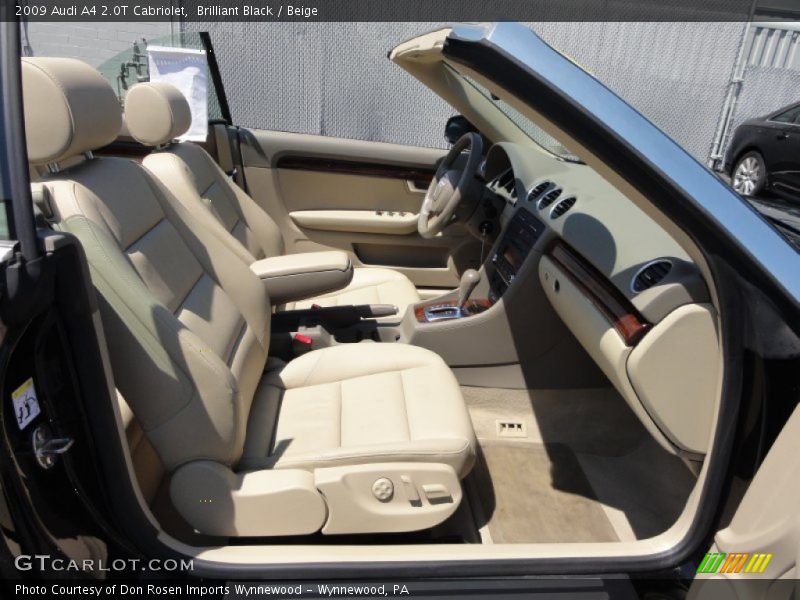 Brilliant Black / Beige 2009 Audi A4 2.0T Cabriolet