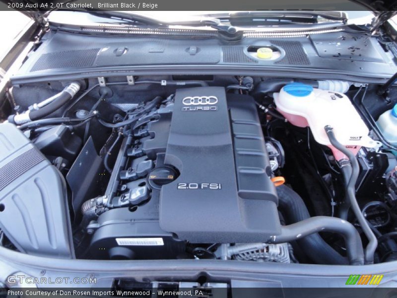 2009 A4 2.0T Cabriolet Engine - 2.0 Liter FSI Turbocharged DOHC 16-Valve VVT 4 Cylinder