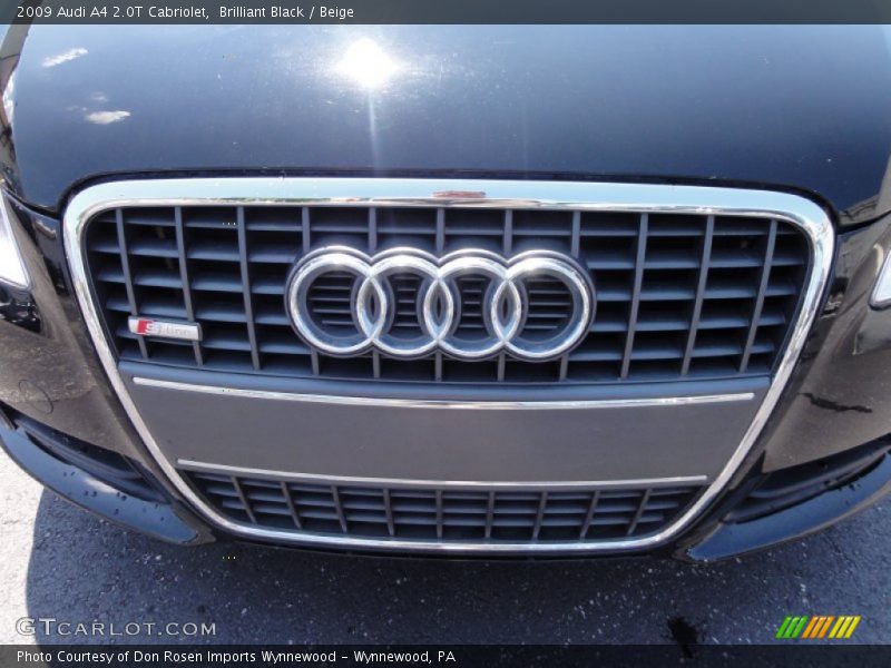 Brilliant Black / Beige 2009 Audi A4 2.0T Cabriolet