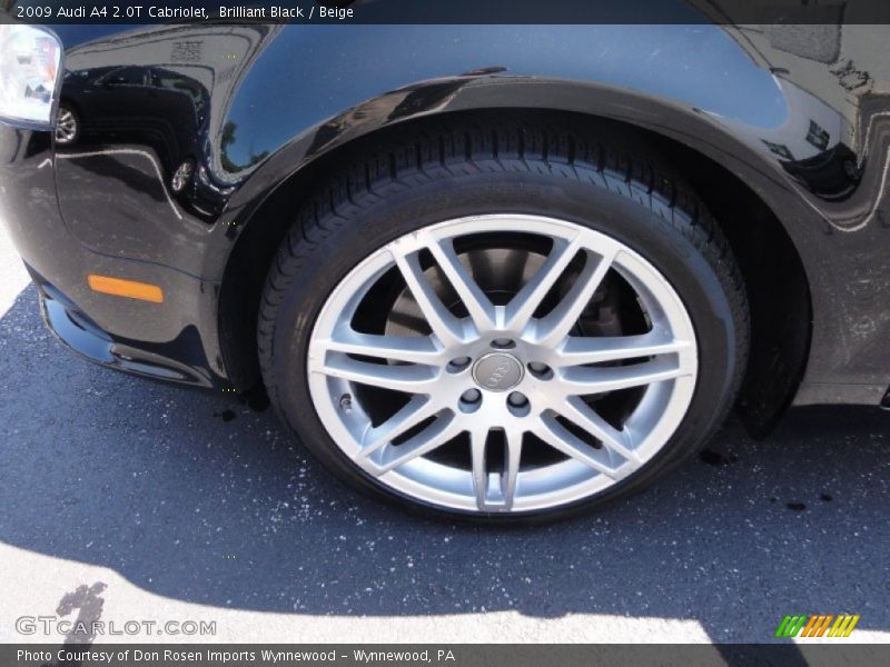 Brilliant Black / Beige 2009 Audi A4 2.0T Cabriolet