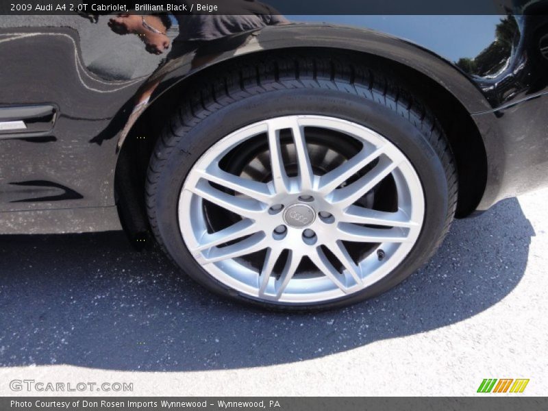 Brilliant Black / Beige 2009 Audi A4 2.0T Cabriolet