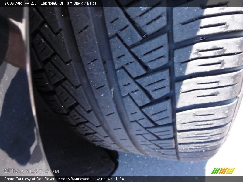 Brilliant Black / Beige 2009 Audi A4 2.0T Cabriolet