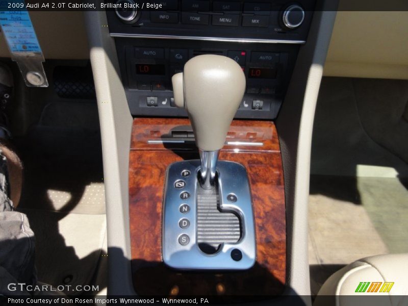  2009 A4 2.0T Cabriolet Multitronic CVT Automatic Shifter