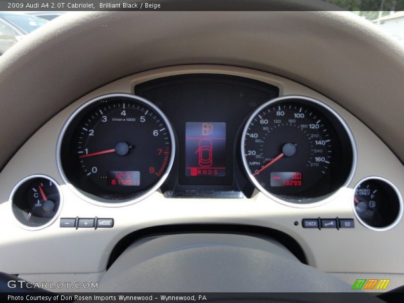  2009 A4 2.0T Cabriolet 2.0T Cabriolet Gauges