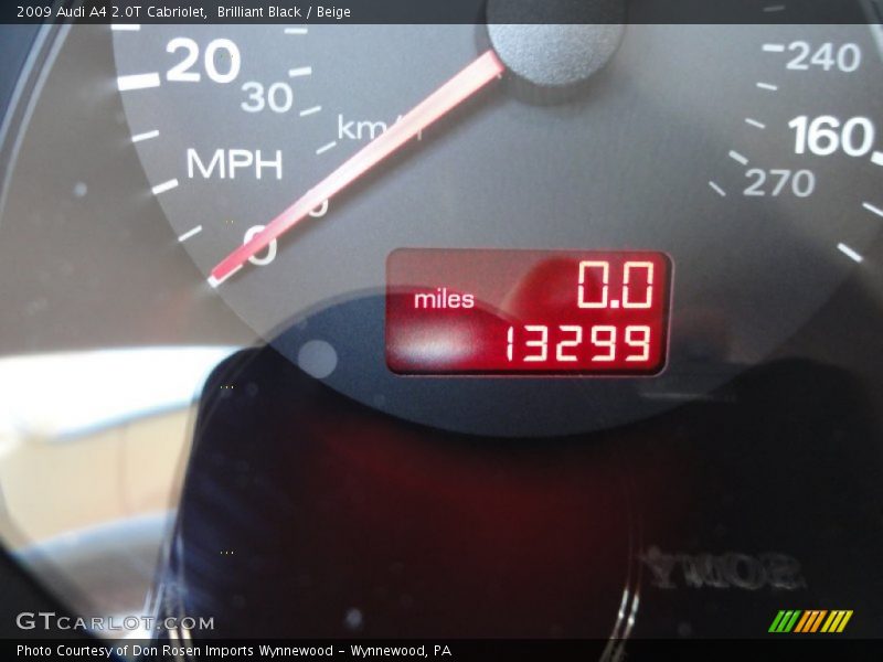 Brilliant Black / Beige 2009 Audi A4 2.0T Cabriolet