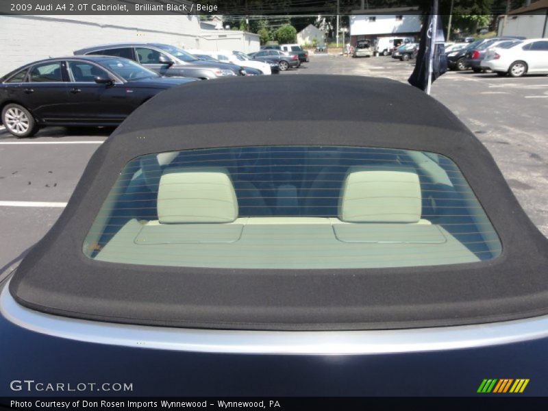Brilliant Black / Beige 2009 Audi A4 2.0T Cabriolet