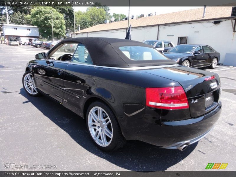 Brilliant Black / Beige 2009 Audi A4 2.0T Cabriolet