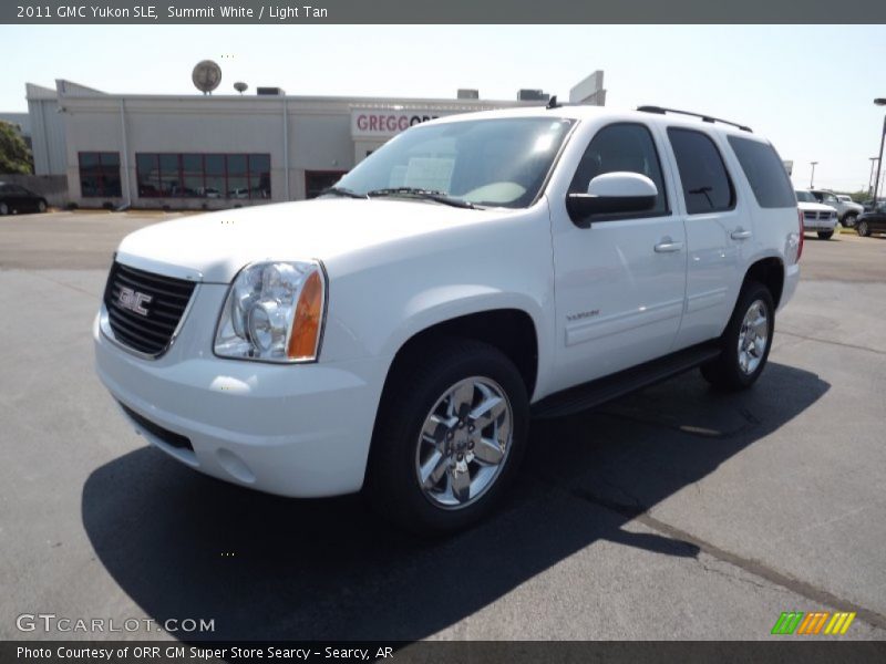 Summit White / Light Tan 2011 GMC Yukon SLE