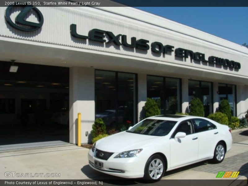 Starfire White Pearl / Light Gray 2008 Lexus ES 350
