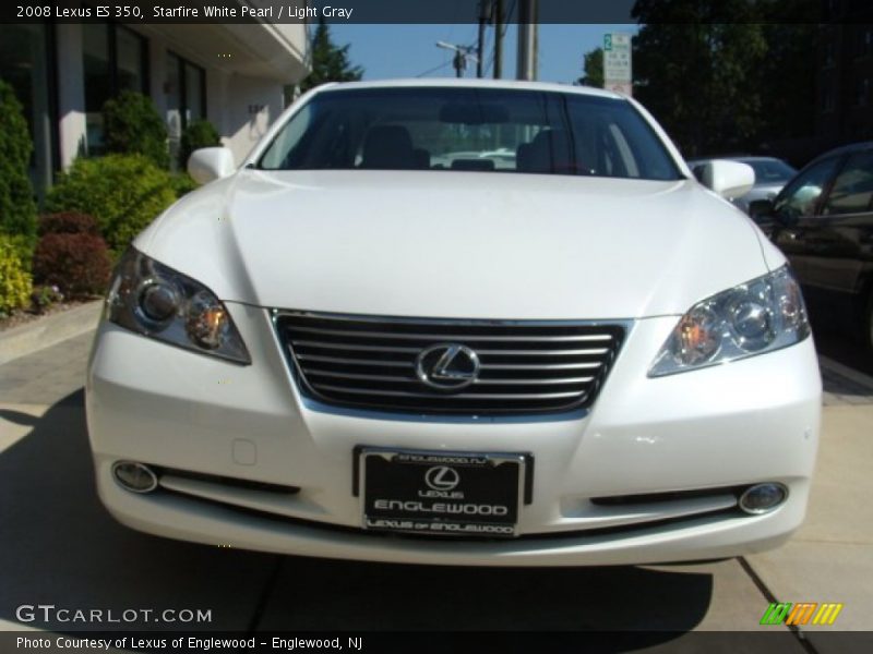 Starfire White Pearl / Light Gray 2008 Lexus ES 350