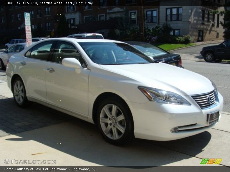 Starfire White Pearl / Light Gray 2008 Lexus ES 350