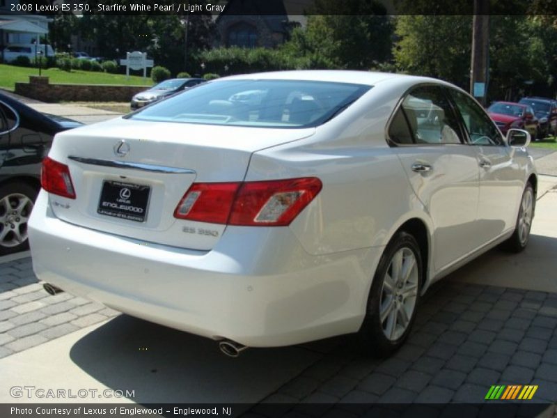 Starfire White Pearl / Light Gray 2008 Lexus ES 350