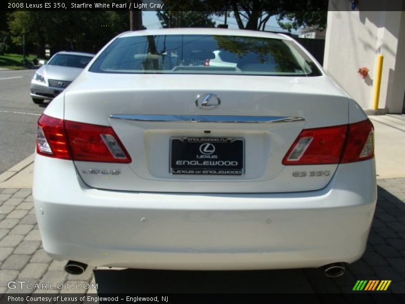 Starfire White Pearl / Light Gray 2008 Lexus ES 350
