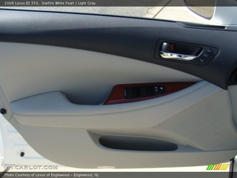 Starfire White Pearl / Light Gray 2008 Lexus ES 350