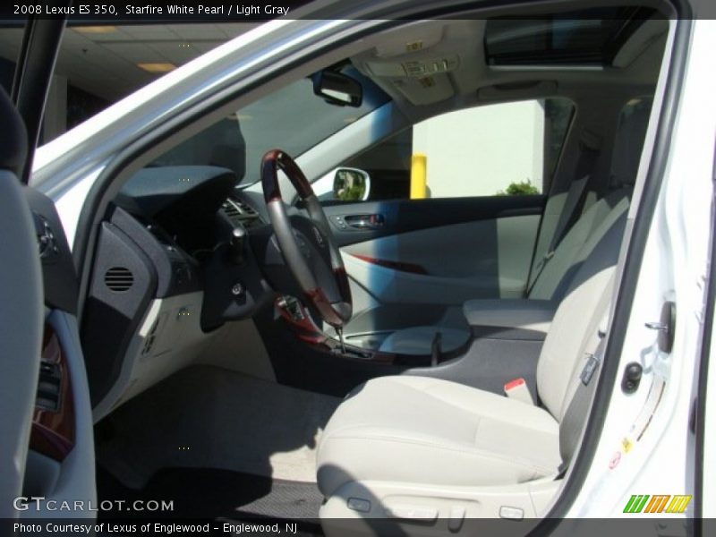 Starfire White Pearl / Light Gray 2008 Lexus ES 350