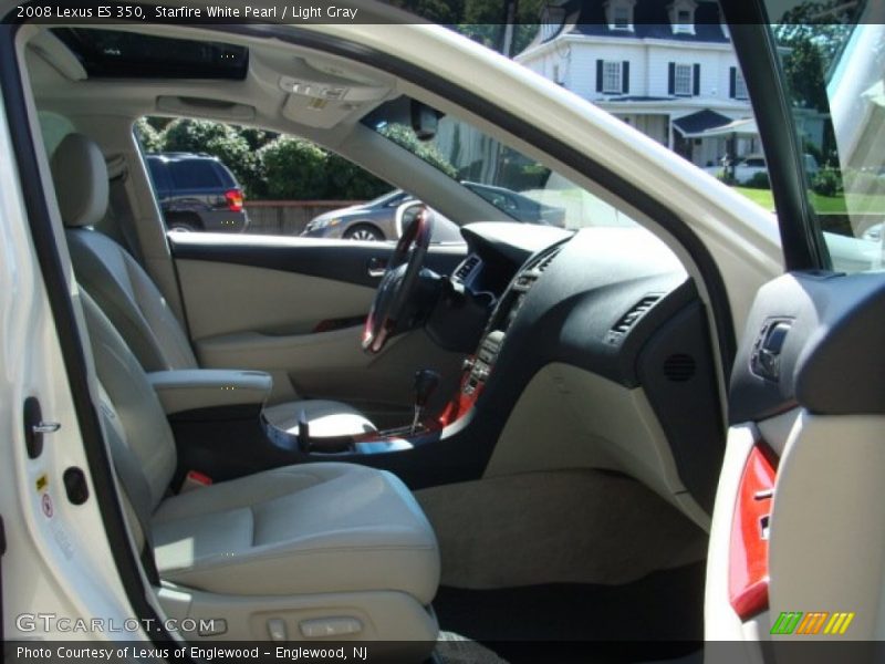 Starfire White Pearl / Light Gray 2008 Lexus ES 350
