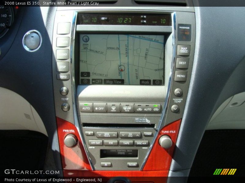 Starfire White Pearl / Light Gray 2008 Lexus ES 350
