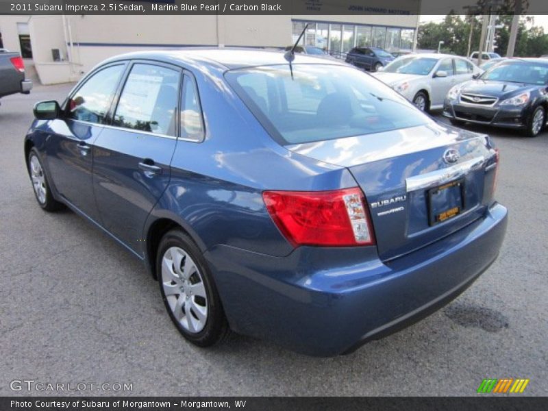 Marine Blue Pearl / Carbon Black 2011 Subaru Impreza 2.5i Sedan