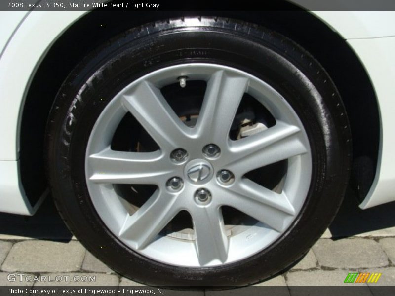 Starfire White Pearl / Light Gray 2008 Lexus ES 350