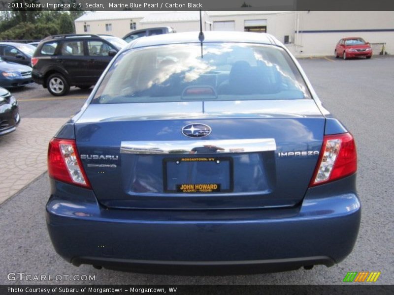 Marine Blue Pearl / Carbon Black 2011 Subaru Impreza 2.5i Sedan