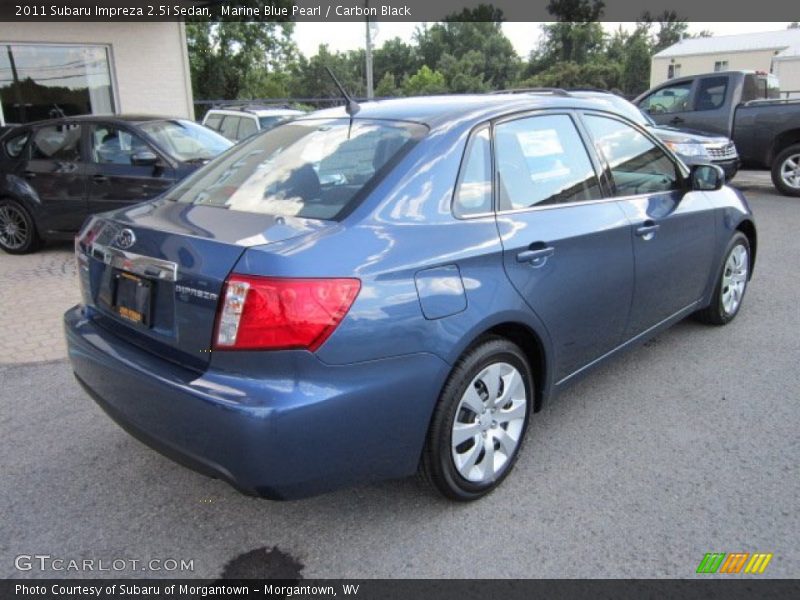 Marine Blue Pearl / Carbon Black 2011 Subaru Impreza 2.5i Sedan