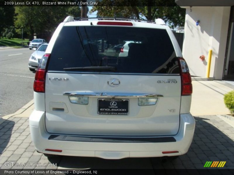 Blizzard White Pearl / Dark Gray 2009 Lexus GX 470