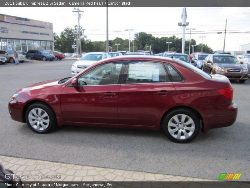 Camellia Red Pearl / Carbon Black 2011 Subaru Impreza 2.5i Sedan