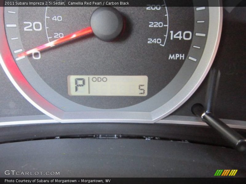 Camellia Red Pearl / Carbon Black 2011 Subaru Impreza 2.5i Sedan