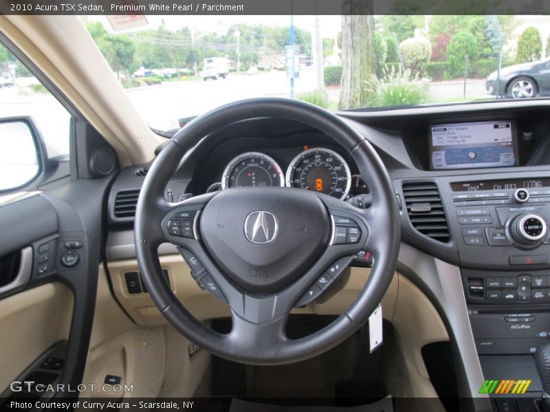 Premium White Pearl / Parchment 2010 Acura TSX Sedan