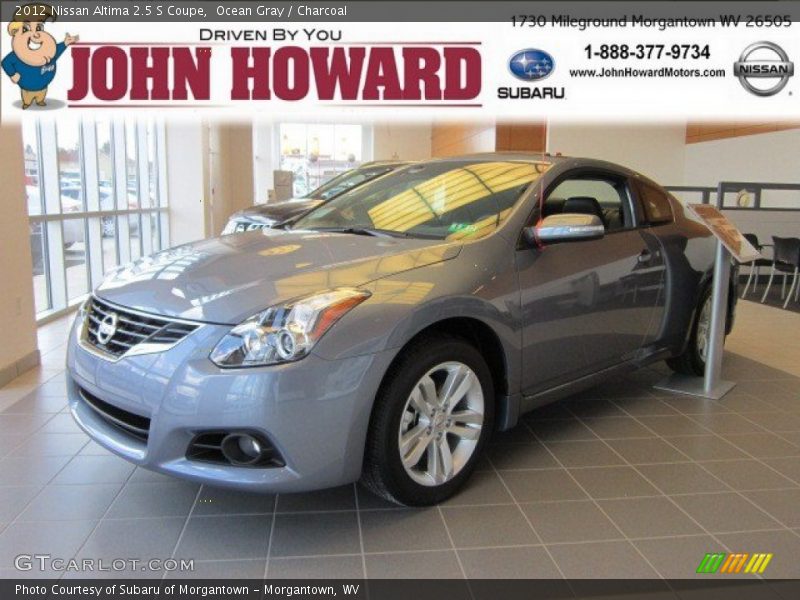 Ocean Gray / Charcoal 2012 Nissan Altima 2.5 S Coupe
