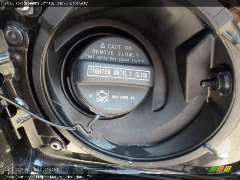 Black / Light Gray 2011 Toyota Sienna Limited