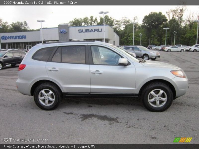 Platinum / Gray 2007 Hyundai Santa Fe GLS 4WD
