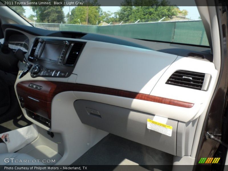 Black / Light Gray 2011 Toyota Sienna Limited