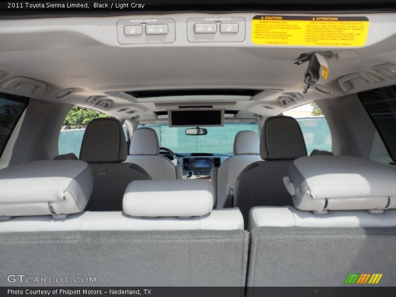 Black / Light Gray 2011 Toyota Sienna Limited