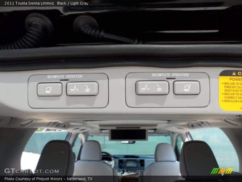 Black / Light Gray 2011 Toyota Sienna Limited