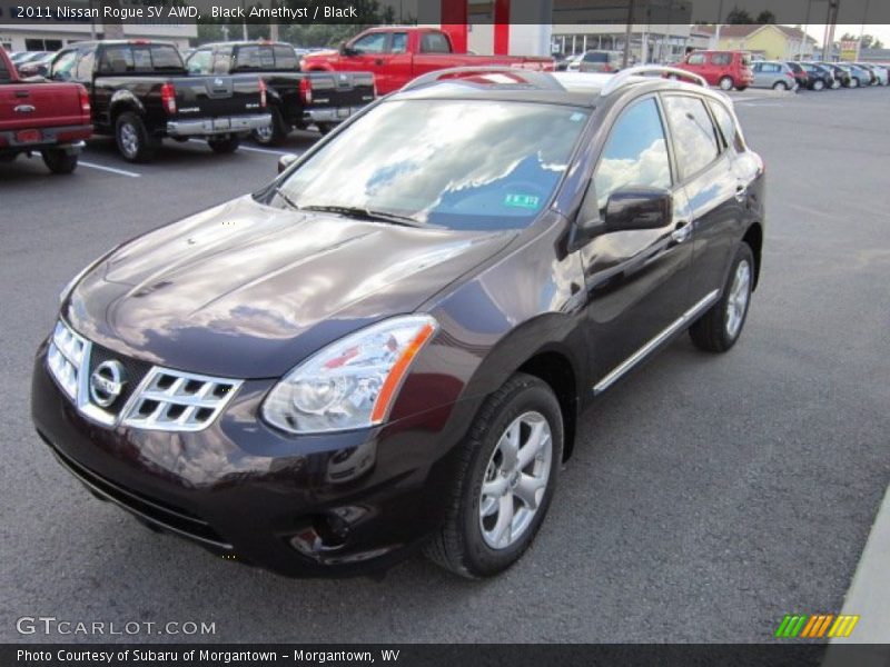 Black Amethyst / Black 2011 Nissan Rogue SV AWD