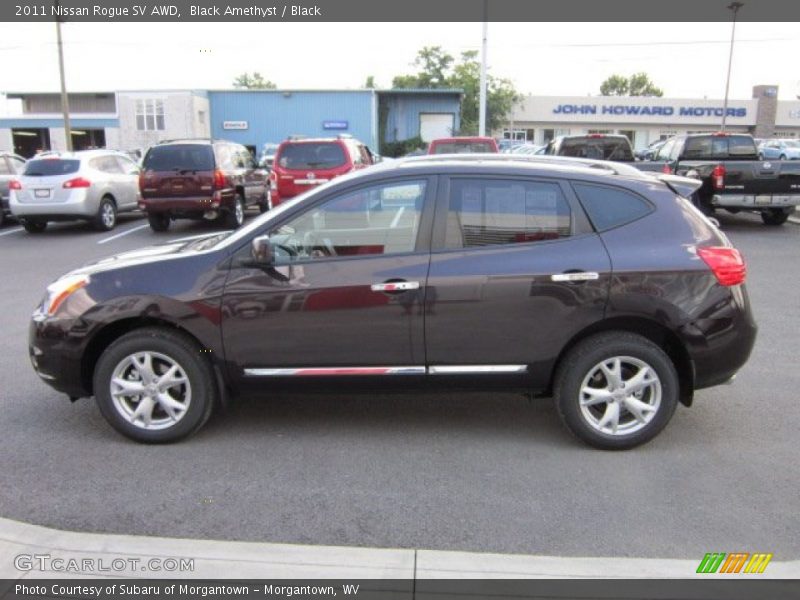 Black Amethyst / Black 2011 Nissan Rogue SV AWD