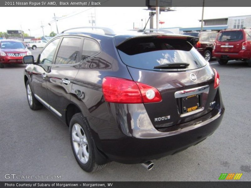 Black Amethyst / Black 2011 Nissan Rogue SV AWD