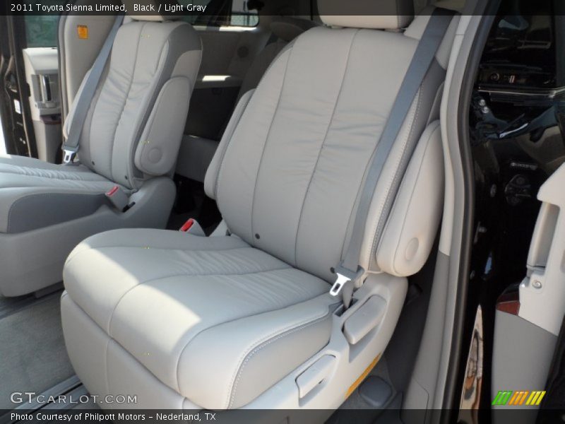 Black / Light Gray 2011 Toyota Sienna Limited