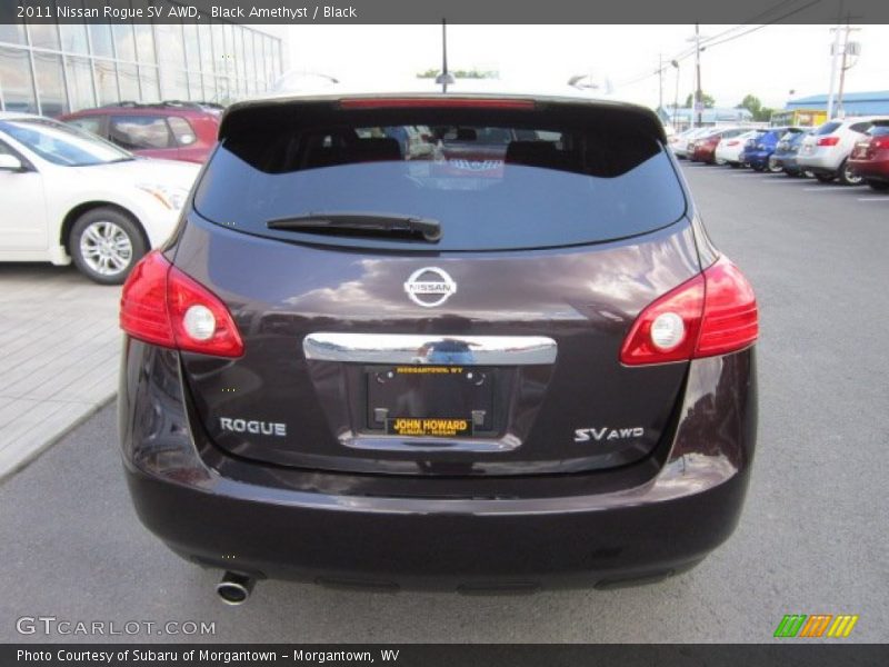 Black Amethyst / Black 2011 Nissan Rogue SV AWD