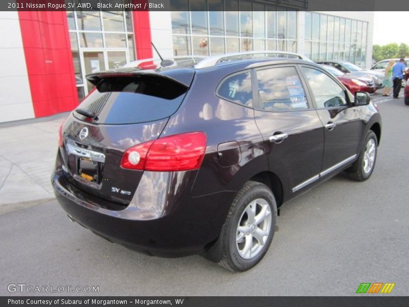 Black Amethyst / Black 2011 Nissan Rogue SV AWD