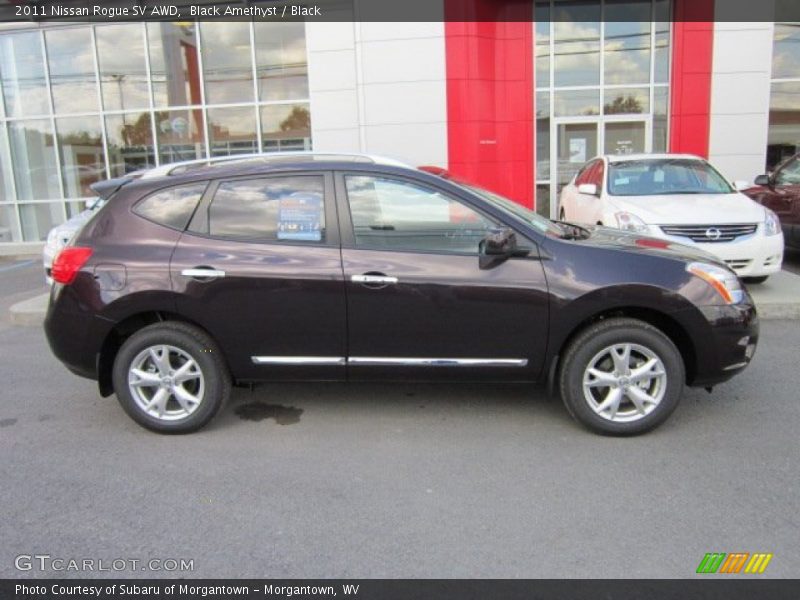 Black Amethyst / Black 2011 Nissan Rogue SV AWD